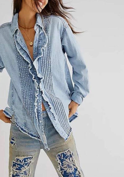 Ruffle Chambray