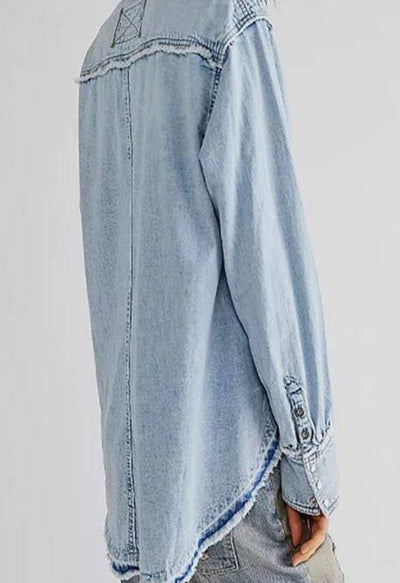 Ruffle Chambray