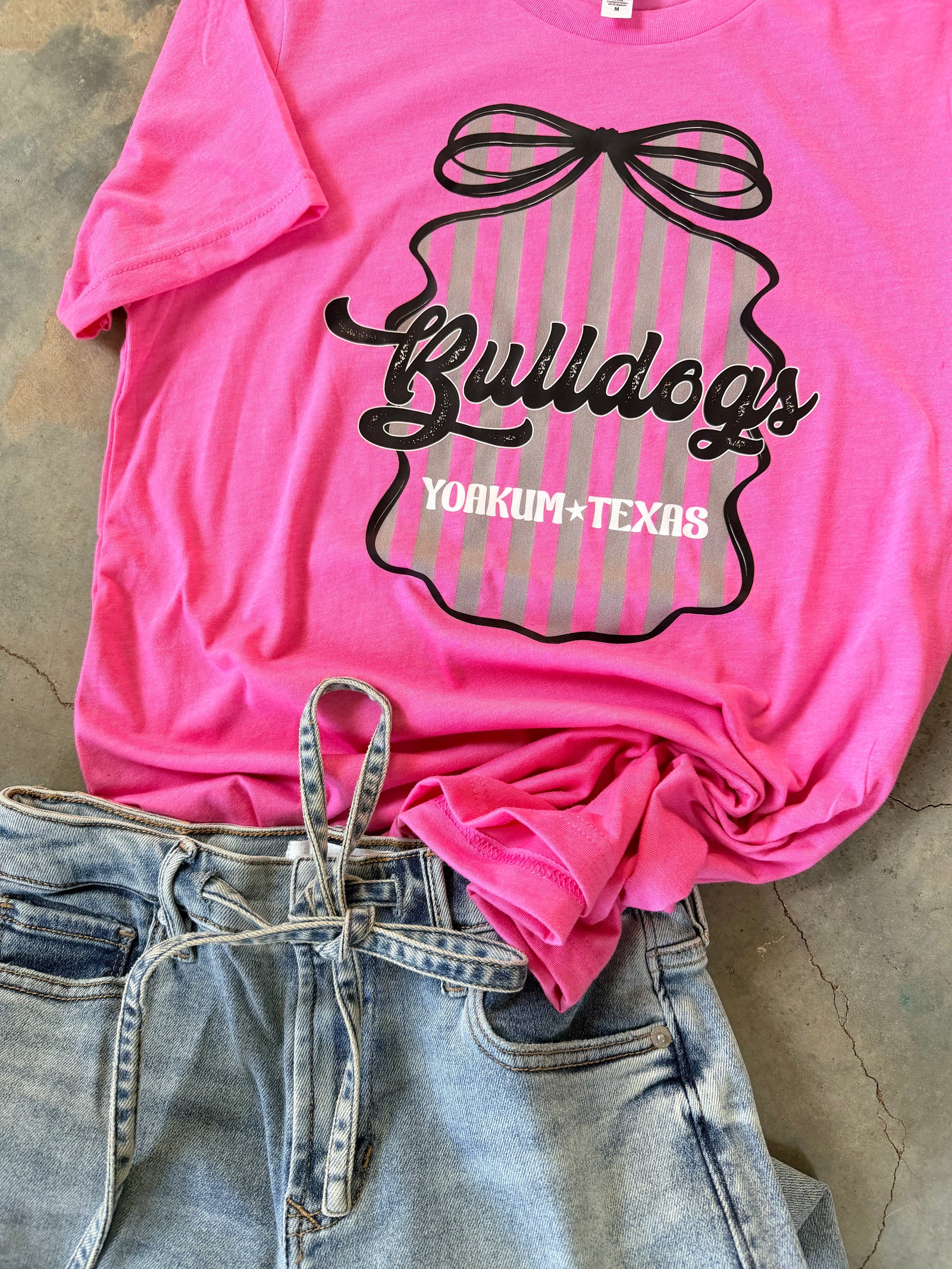 Bulldog Pink & Bow