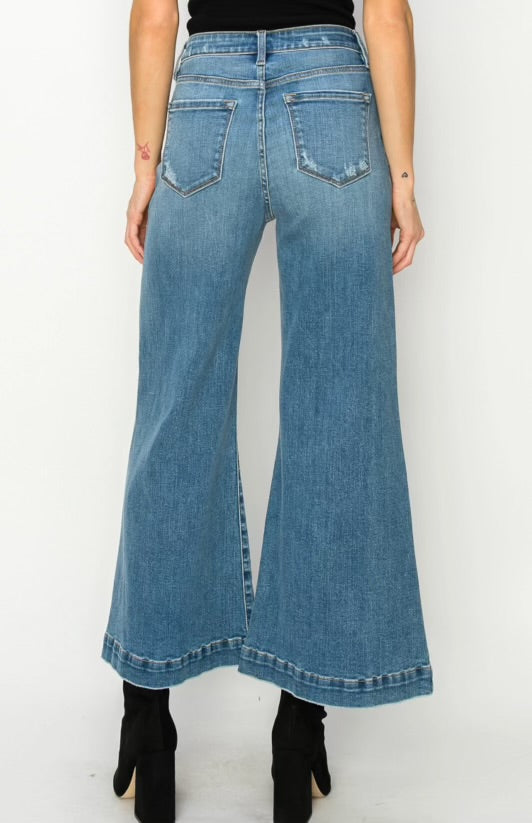 High Rise Cropped Denim