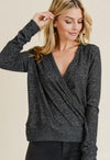 Open Back Heather Grey Sweater