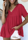 Jersey Babydoll Blouse