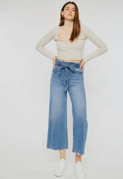 Kancan Tie Waist Denim
