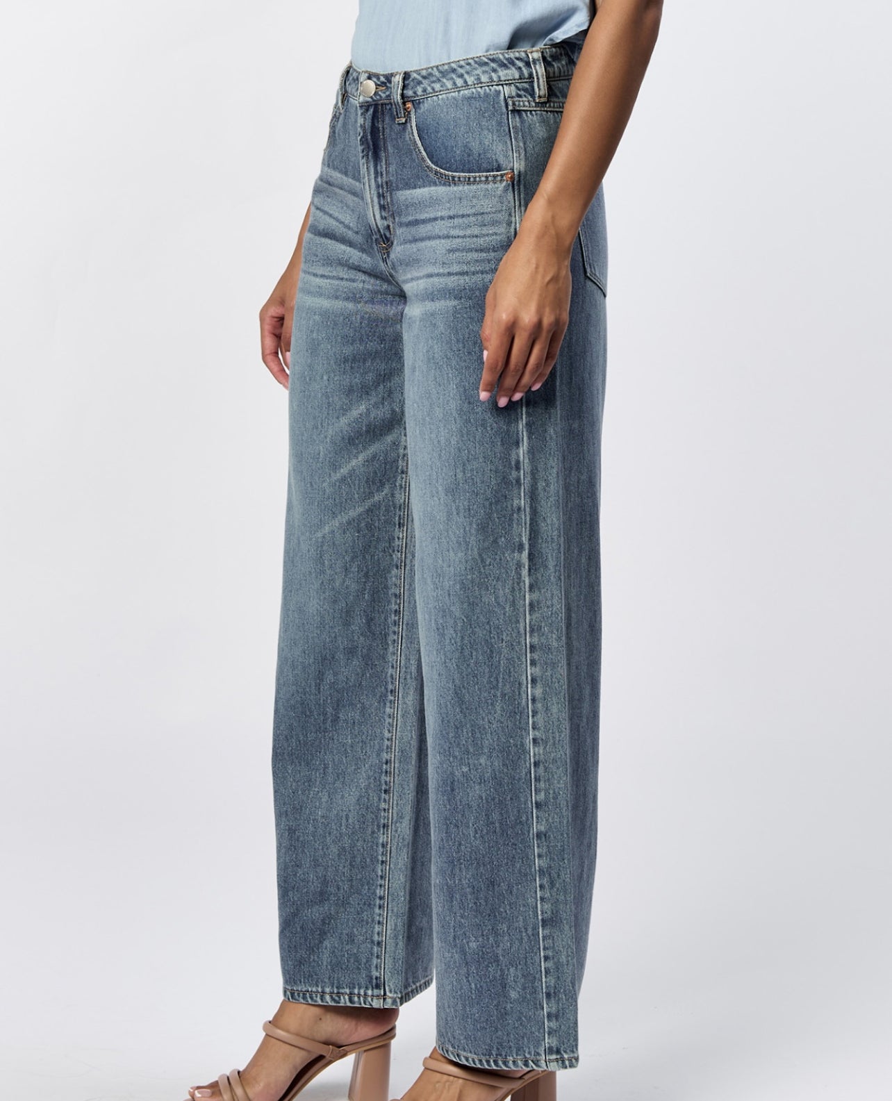 Dear John Elly High Rise Baggy Fit Jeans in Del Mar