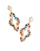 Abbie Gold Crystal Statement Earrings