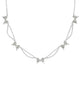Bow Silver Strand Necklace