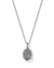 Daphne Silver Framed Short Pendant Necklace