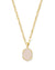 Daphne Gold Pave Frame Short Pendant Necklace