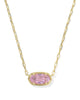 Elisa Luxe Gold Short Pendant Necklace