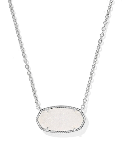 Elisa Silver Statement Short Pendant Necklace