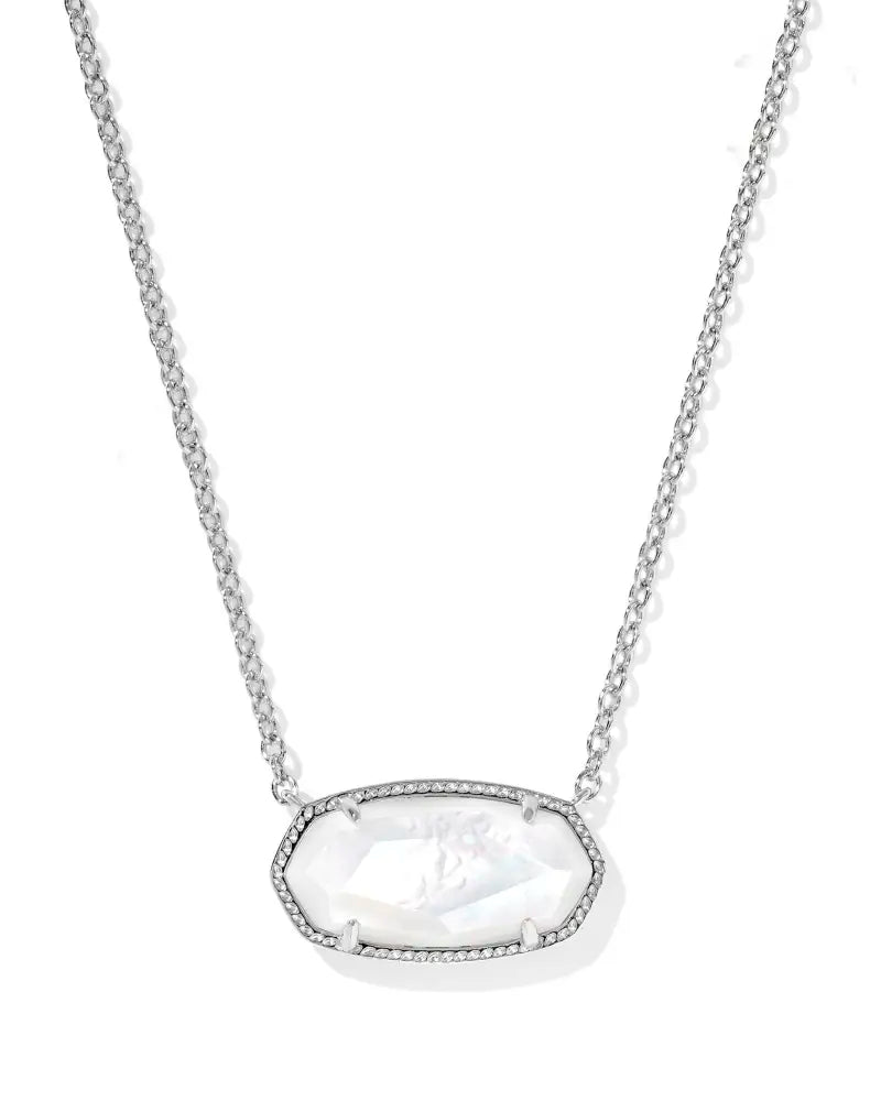 Elisa Silver Statement Short Pendant Necklace