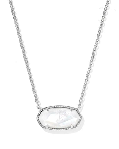 Elisa Silver Statement Short Pendant Necklace