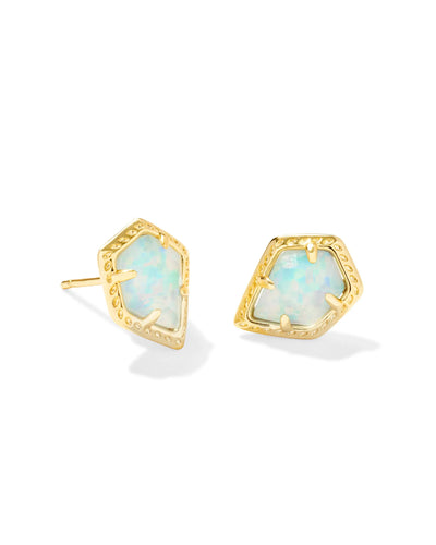 Framed Gold Tessa Stud Earrings