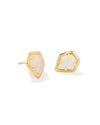 Framed Gold Tessa Stud Earrings