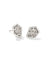 Framed Silver Tessa Stud Earrings