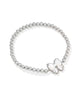 Haley Bow Silver Stretch Bracelet