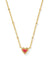 Mini Ari Heart Gold Satellite Short Pendant Necklace