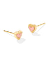 Mini Ari Heart Gold Stud Earrings