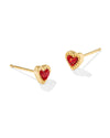 Mini Ari Heart Gold Stud Earrings