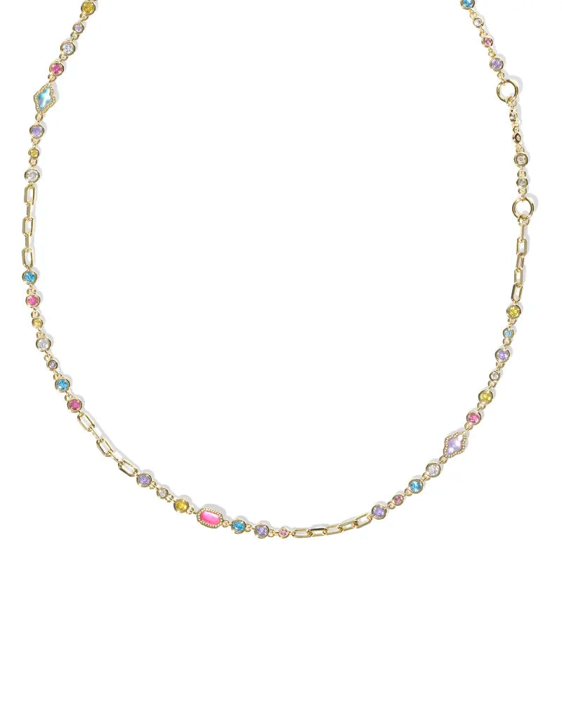 Mini Elisa and Abbie Gold Strand Necklace