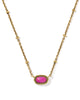Mini Elisa Vintage Gold Satellite Short Pendant Necklace