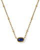 Mini Elisa Vintage Gold Satellite Short Pendant Necklace