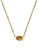 Mini Elisa Vintage Gold Satellite Short Pendant Necklace