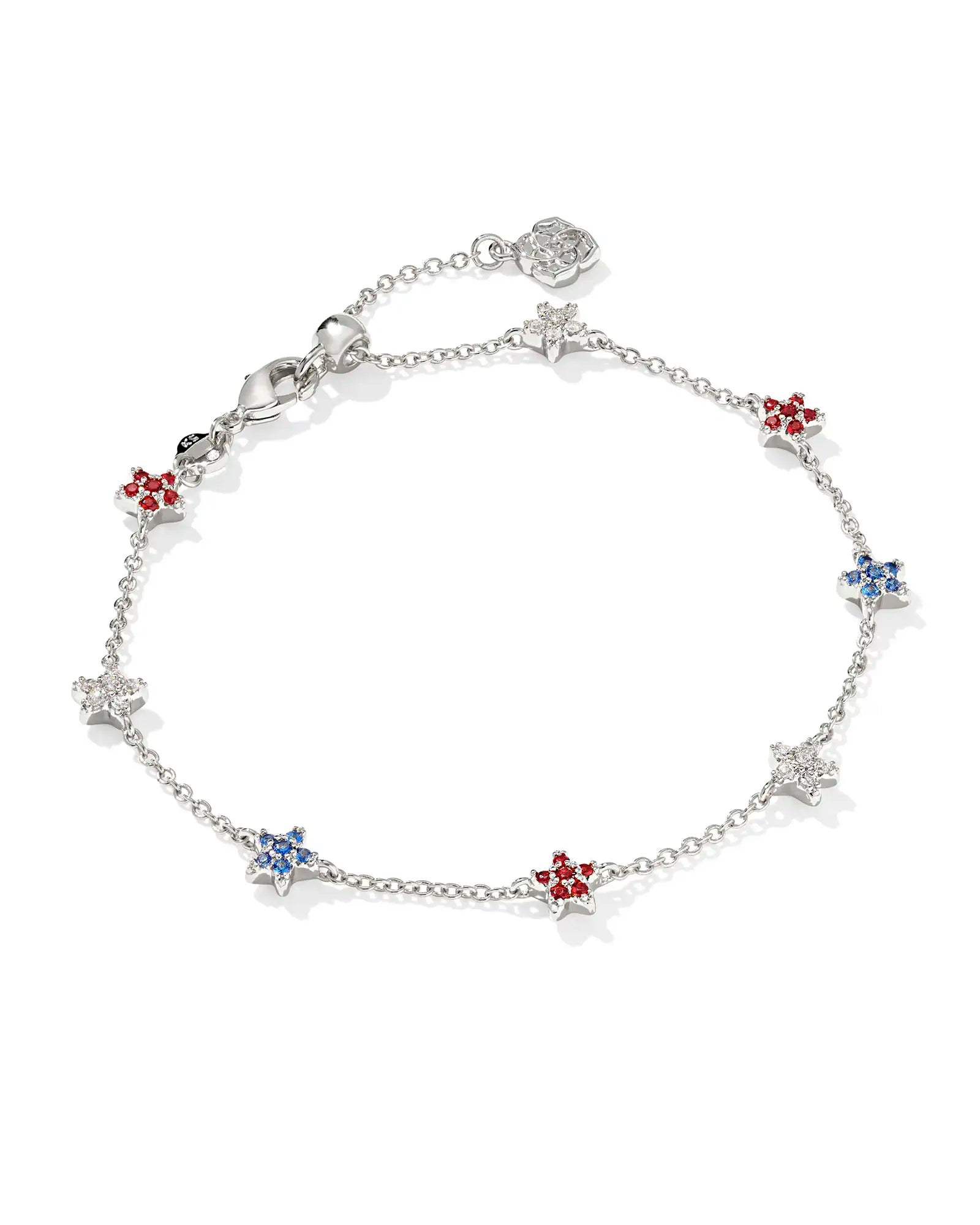 Sierra Star Silver Crystal Delicate Chain Bracelet