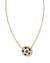 Soccer Gold Short Pendant Necklace