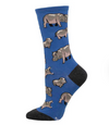 Socksmith Women's Socks-Herd of Hippos