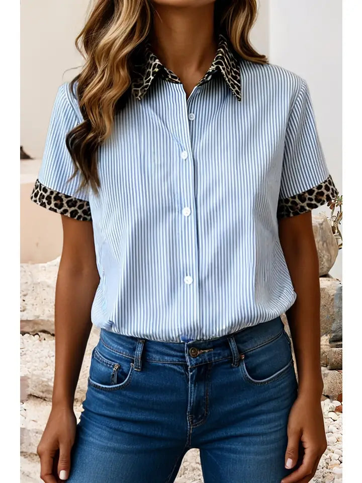 Leopard Western Top