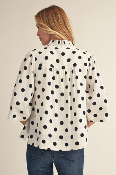 Ivory Polka Dot Top
