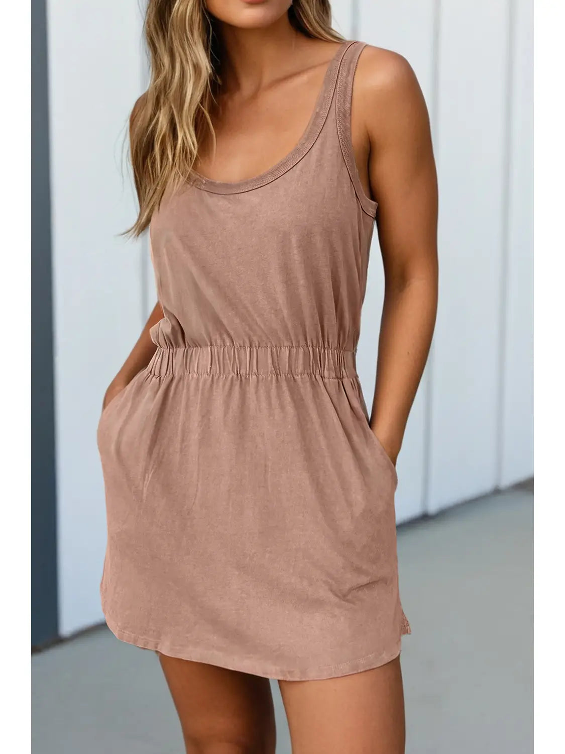 Taupe Tank Dress