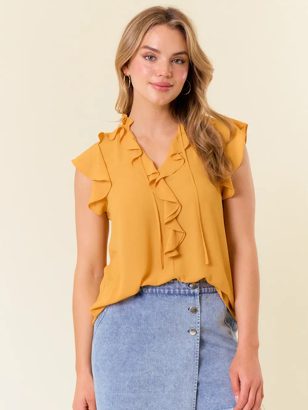 Daffodil Ruffle Top