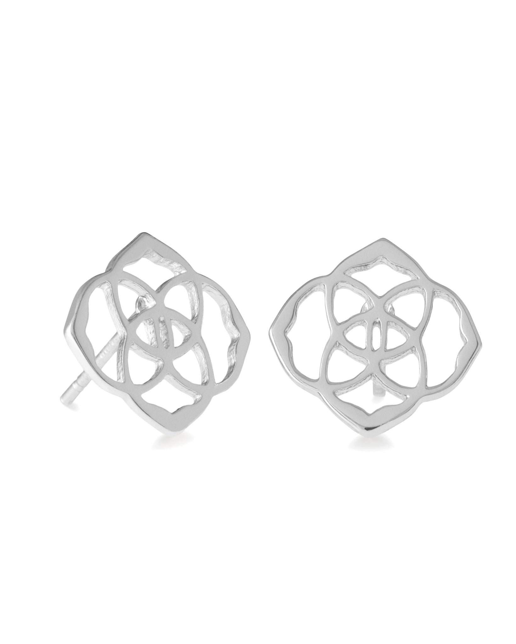 Dira Silver Stud Earrings in Silver