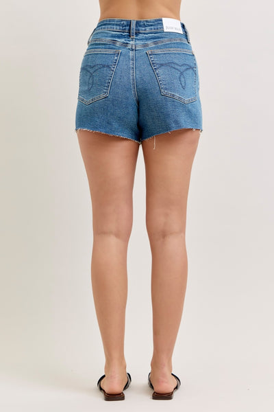 Judy Blue High Waist Rigid Magic Cut Off Short
