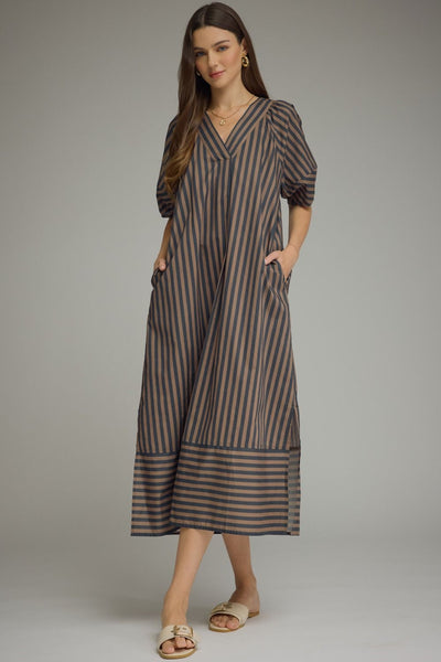 Autumn Stripes Dress