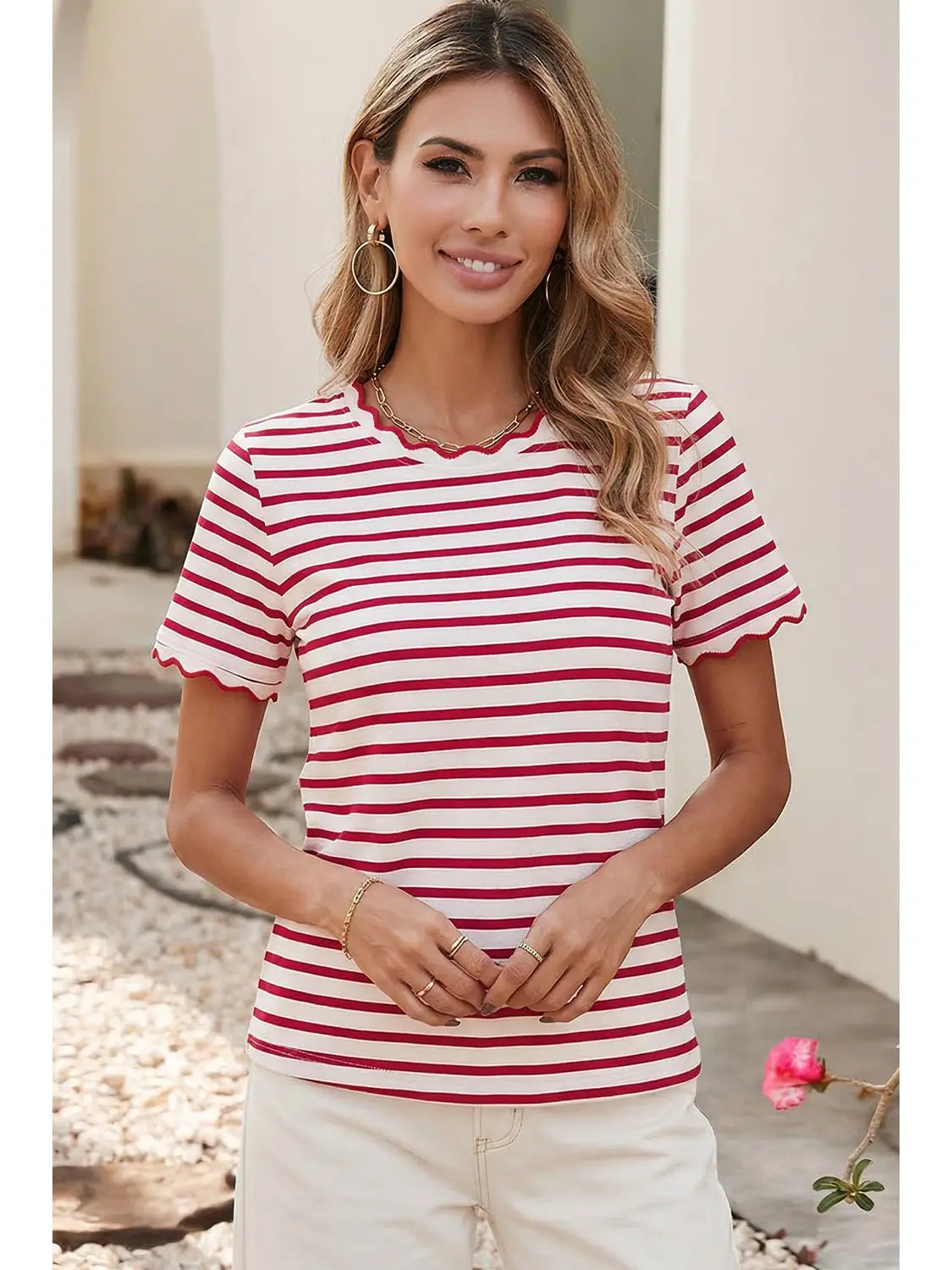 Scallop Trim Top