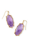 Elle Bamboo Frame Drop Earring in Gold