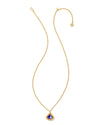 Framed Kendall Short Pendant Necklace in Gold