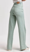 Fiona Mid Rise Wide Leg Jeans Fresh Mint