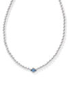 Abbie Silver Beaded Necklace