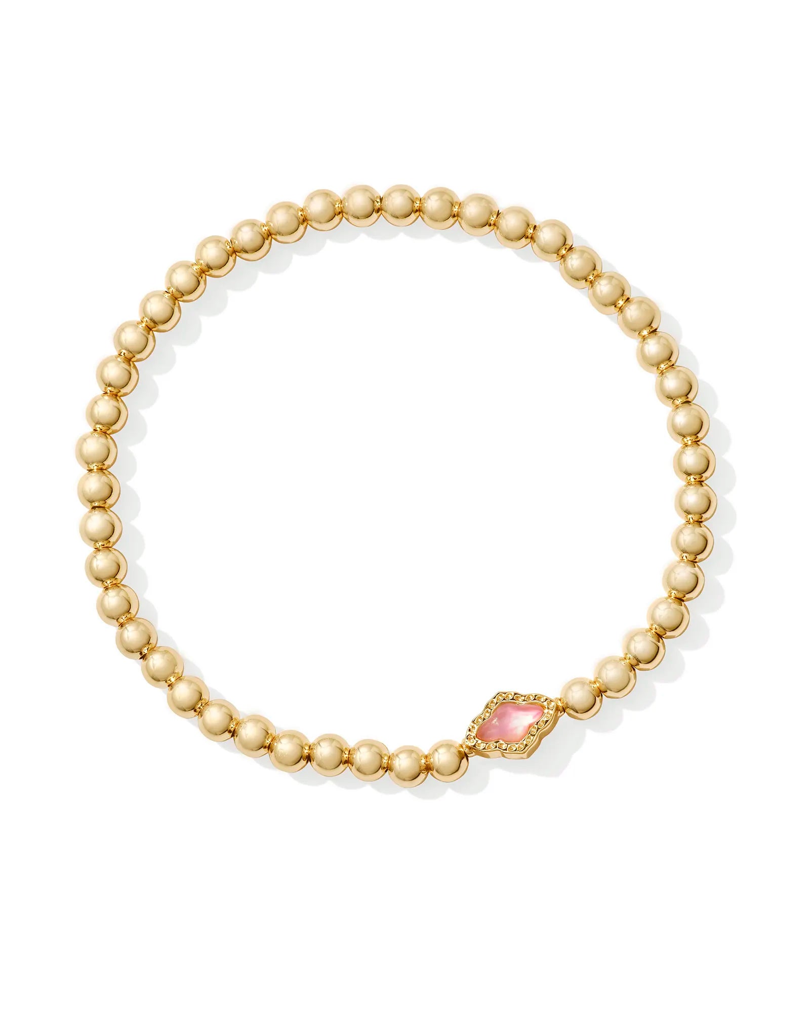 Abbie Gold Beaded Stretch Bracelet