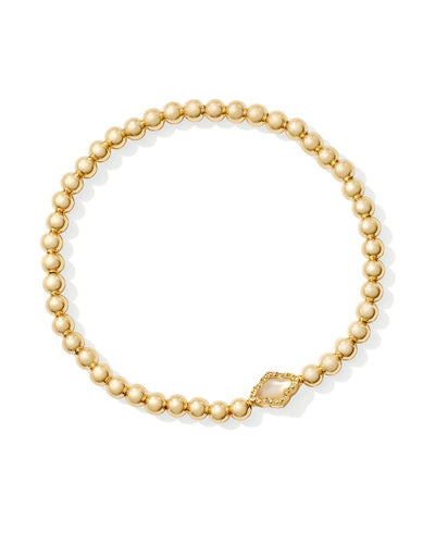 Abbie Gold Beaded Stretch Bracelet