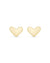 Ari Heart Stud Earrings In 18k Gold Vermeil