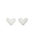 Ari Heart Stud Earrings In Sterling Silver