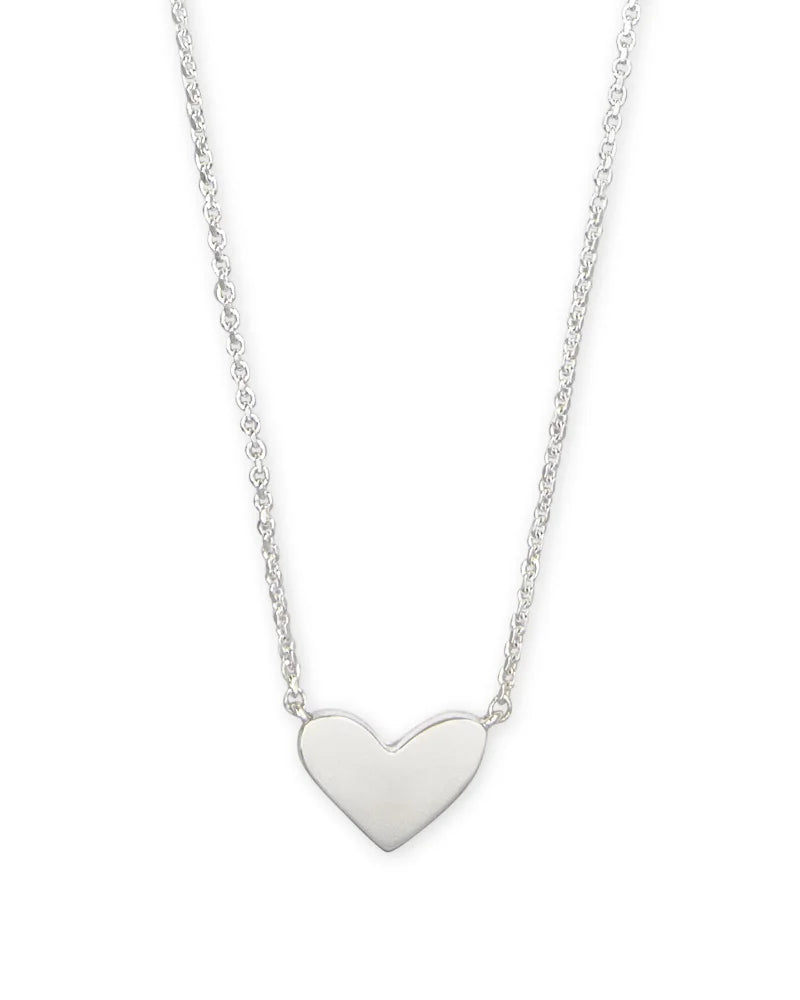 Ari Heart Pendant Necklace in Sterling Silver