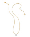 Ashton Gold Pendant Necklace in White Pearl