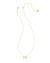 Blair Gold Bow Small Short Pendant Necklace