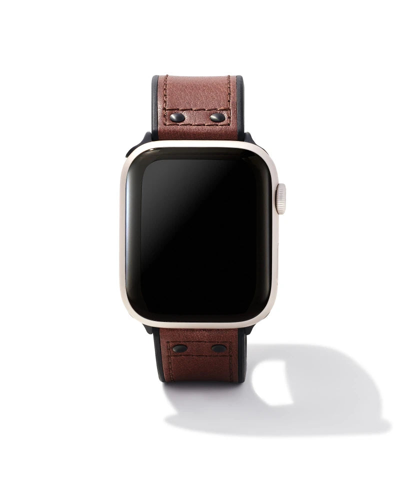 Cade Leather Watch Band in Cognac